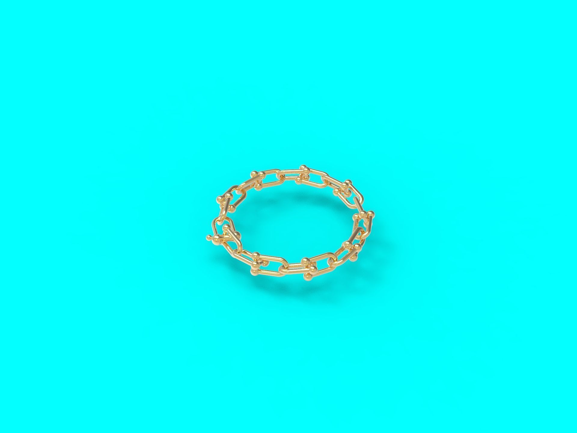 HardWear Link Bracelet 16 mm 3D print model_4