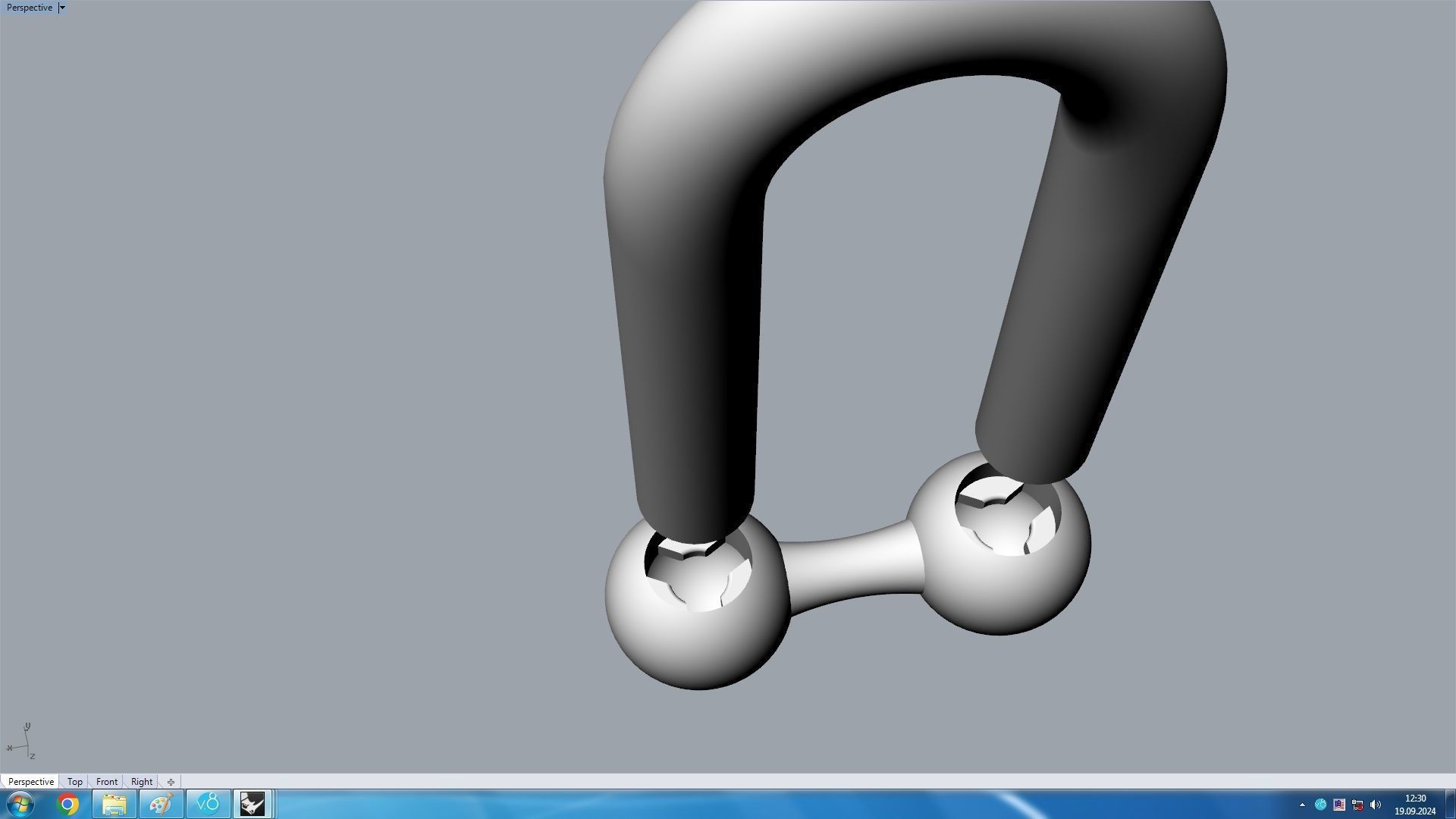 HardWear Link Bracelet 16 mm 3D print model_10