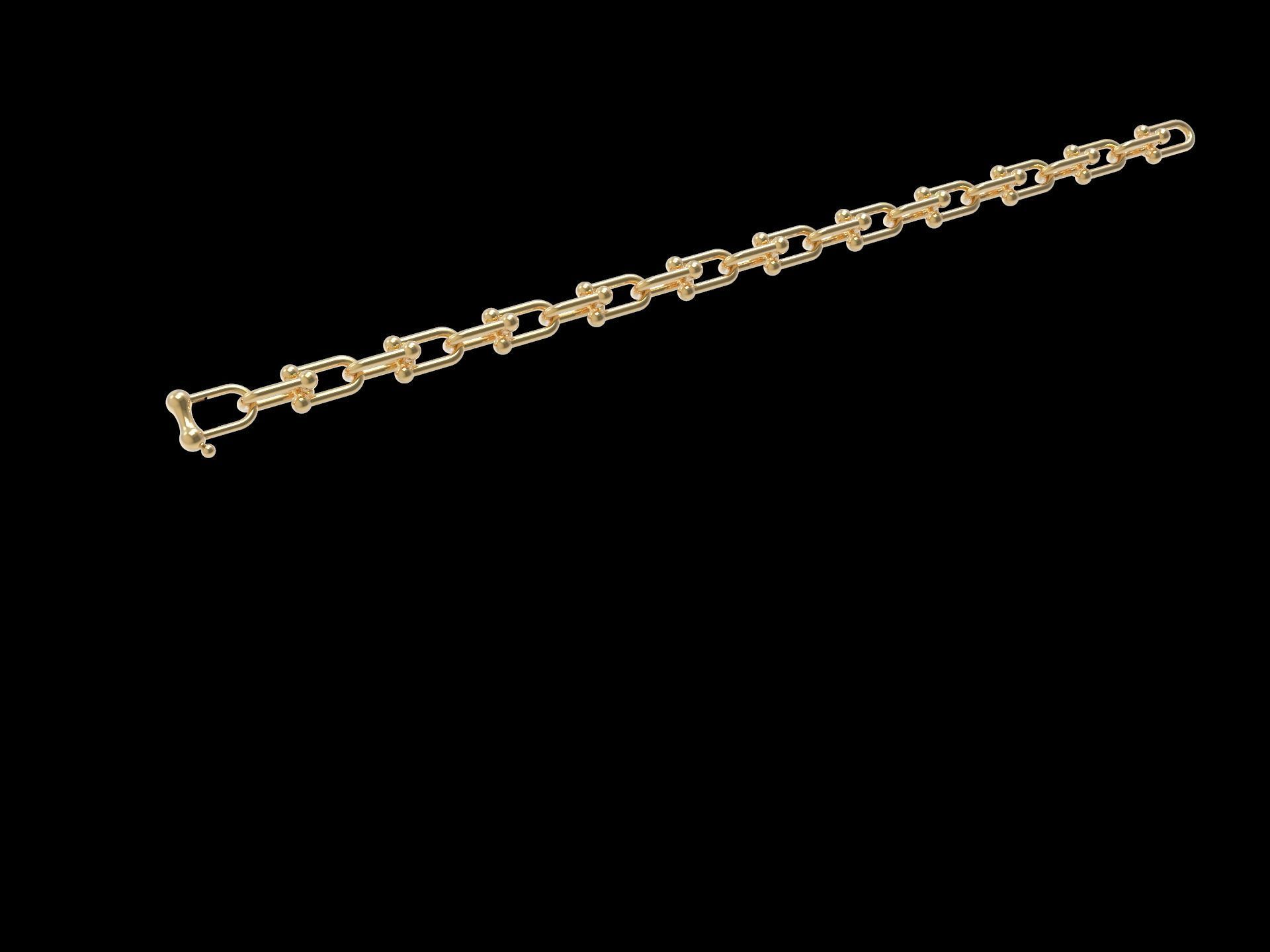 HardWear Link Bracelet 16 mm 3D print model_3