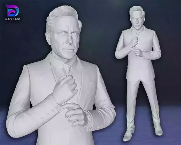 Tony Stark Iron Man Robert Downey Jr Figure 3D Print Model