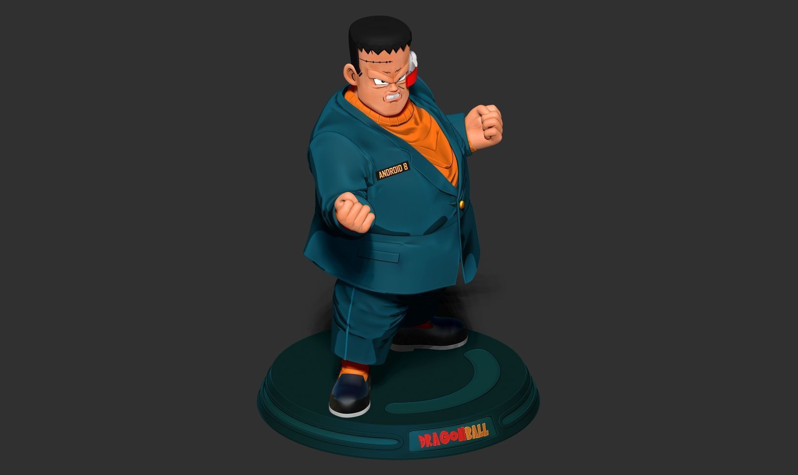 Android 8 - Dragon Ball Fanart 3D print model_14