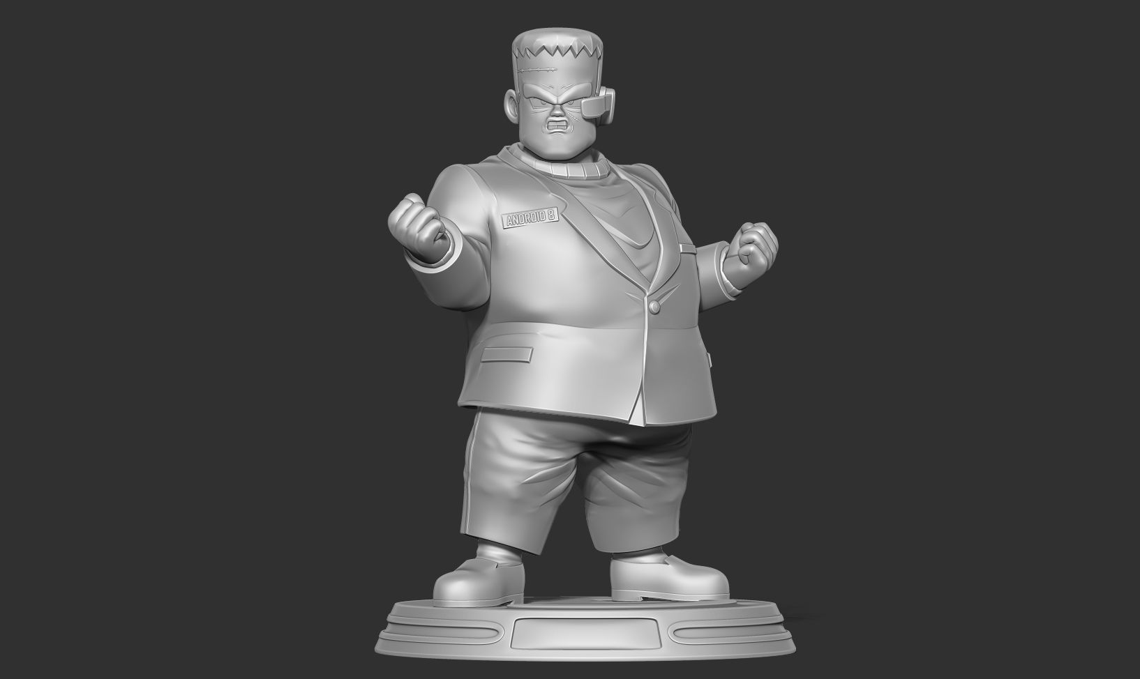 Android 8 - Dragon Ball Fanart 3D print model_9