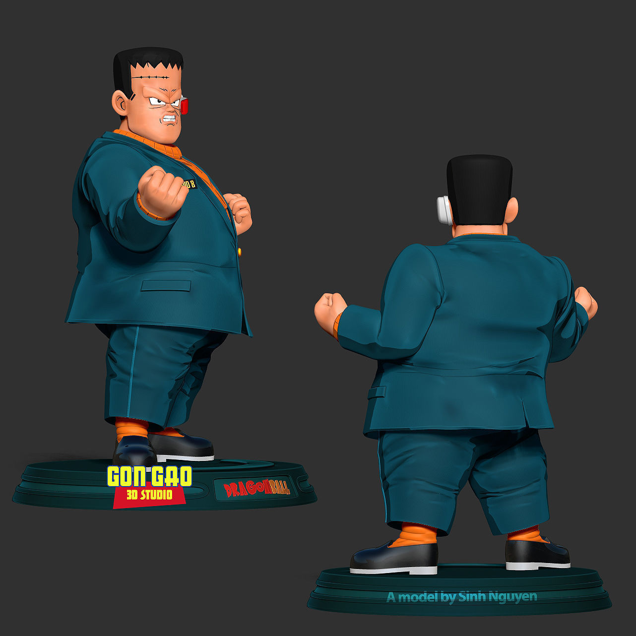 Android 8 - Dragon Ball Fanart 3D print model_3