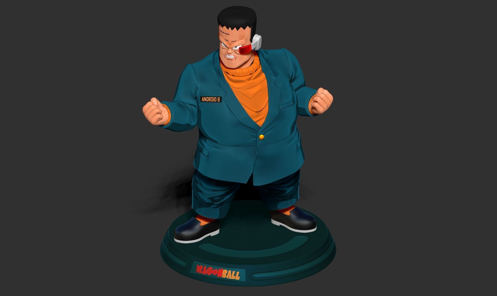 Android 8 - Dragon Ball Fanart 3D print model_18