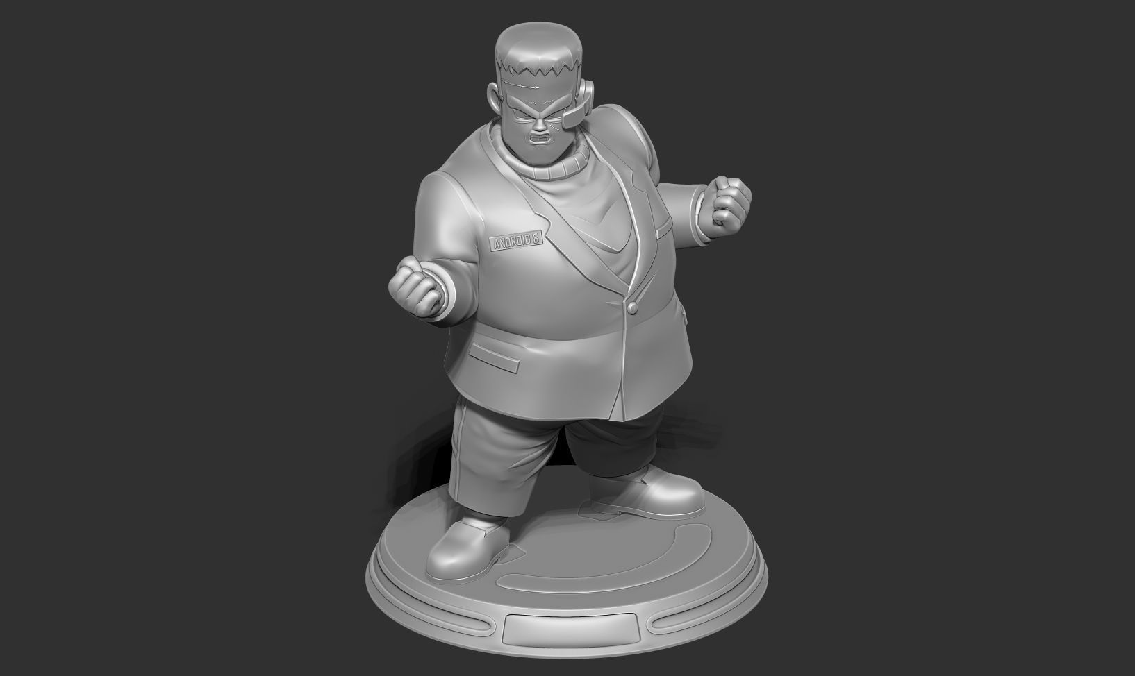 Android 8 - Dragon Ball Fanart 3D print model_17