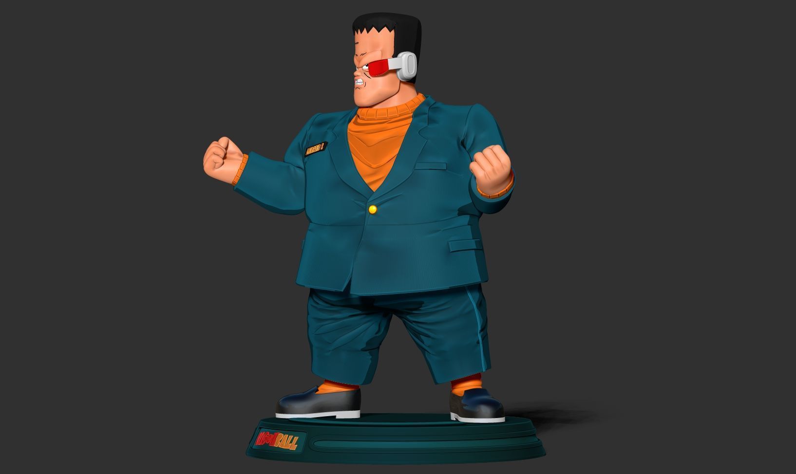 Android 8 - Dragon Ball Fanart 3D print model_10