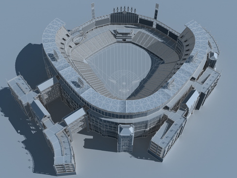 Baseball Stadium 3D model_22