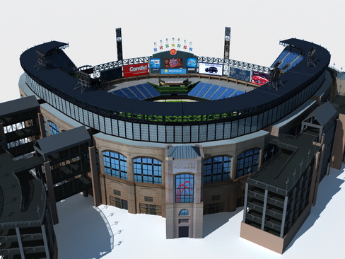 Baseball Stadium 3D model_1