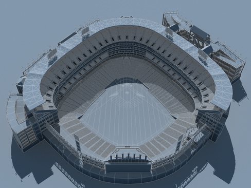 Baseball Stadium 3D model_6