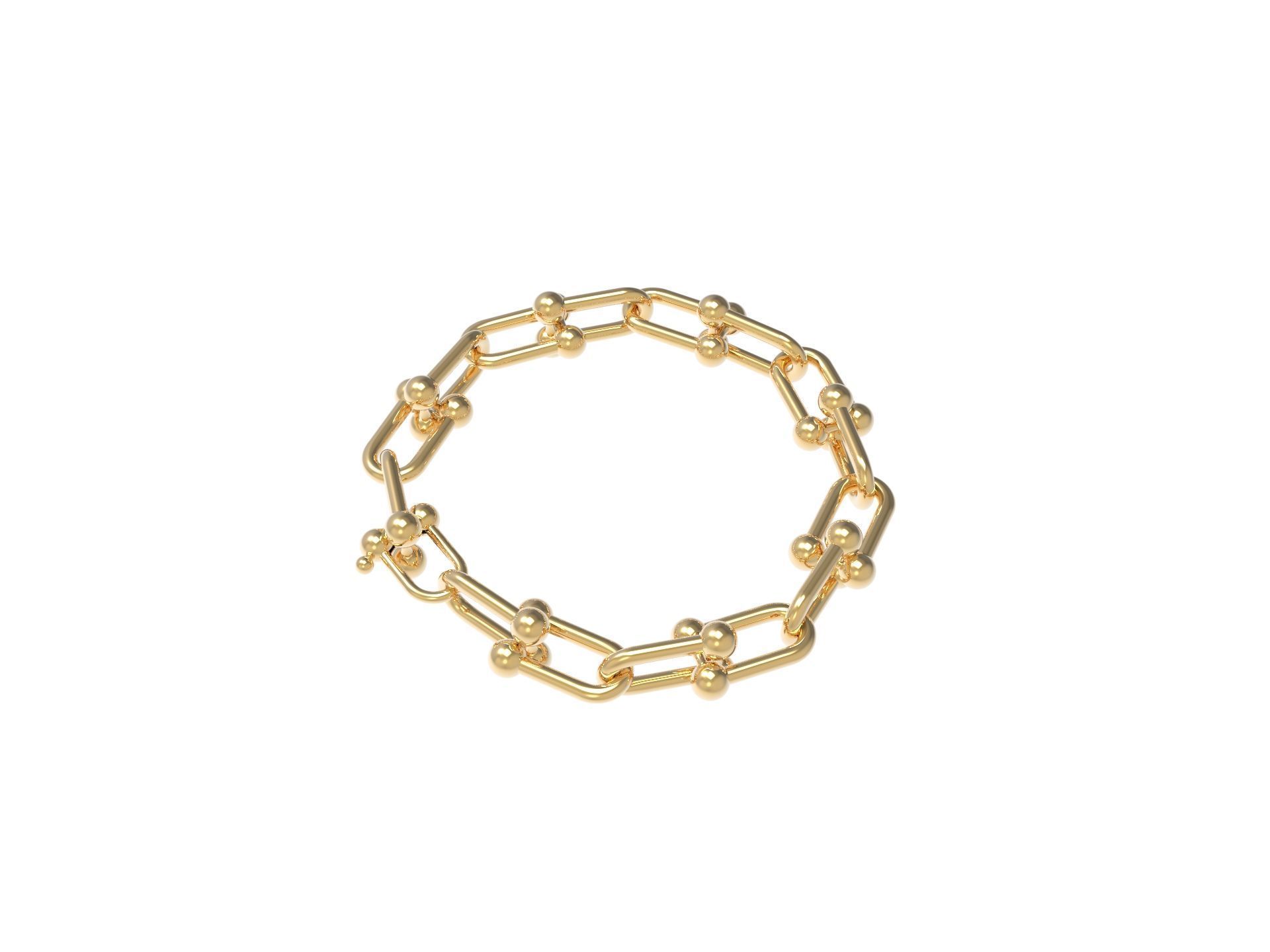 HardWear Link Bracelet 20 mm 3D print model_1