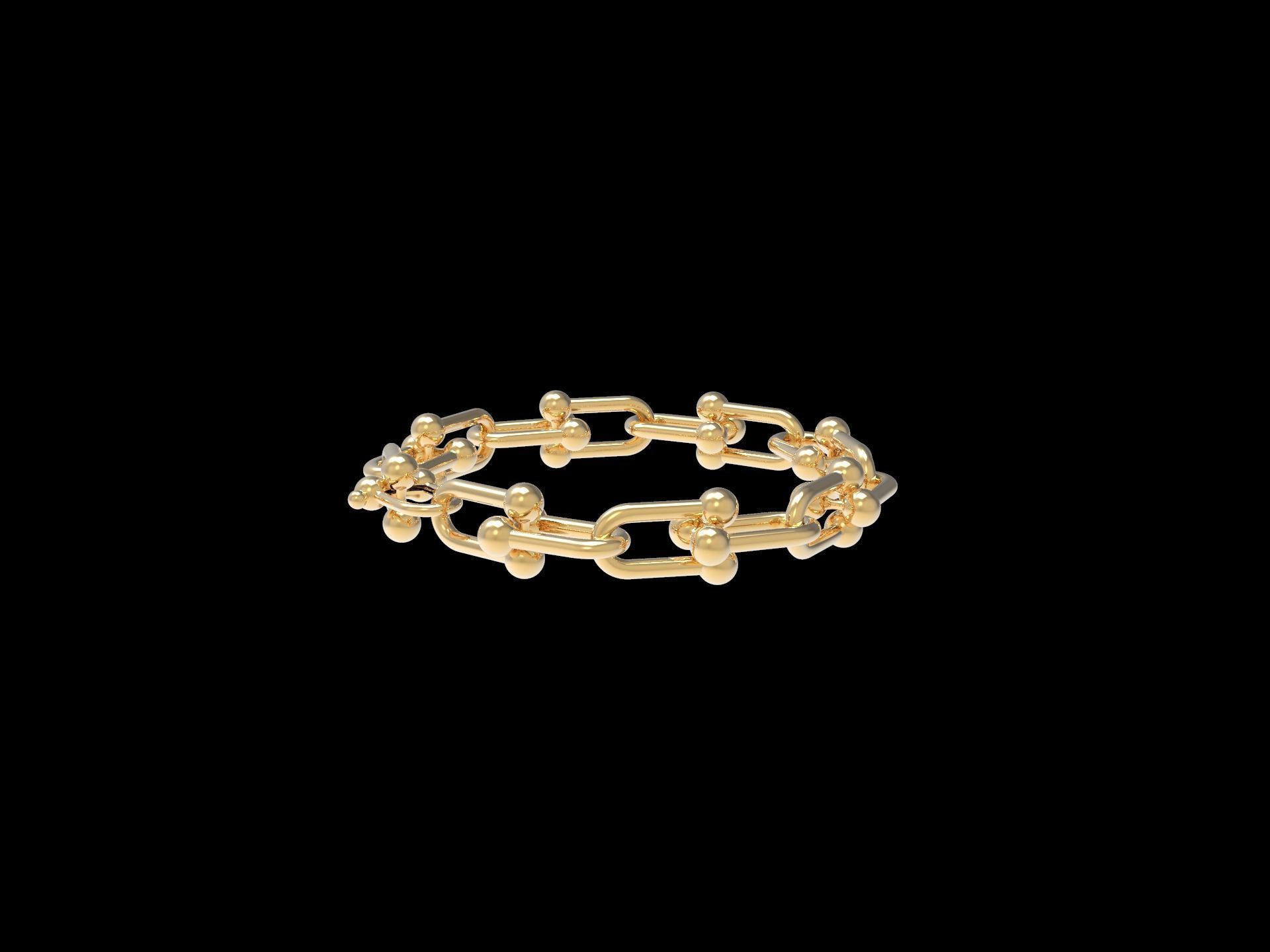HardWear Link Bracelet 20 mm 3D print model_4