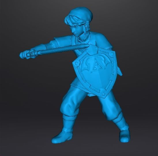 LINK SKYWARD SWORD MINIATURE MODEL FANTASY GAMES RPG DND 3D print model_11