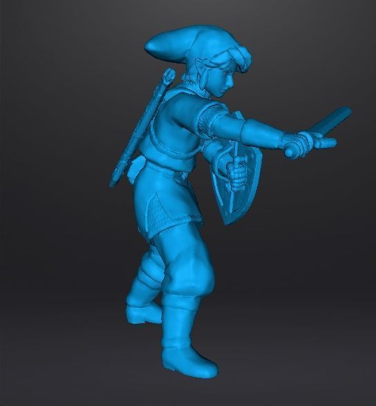 LINK SKYWARD SWORD MINIATURE MODEL FANTASY GAMES RPG DND 3D print model_12