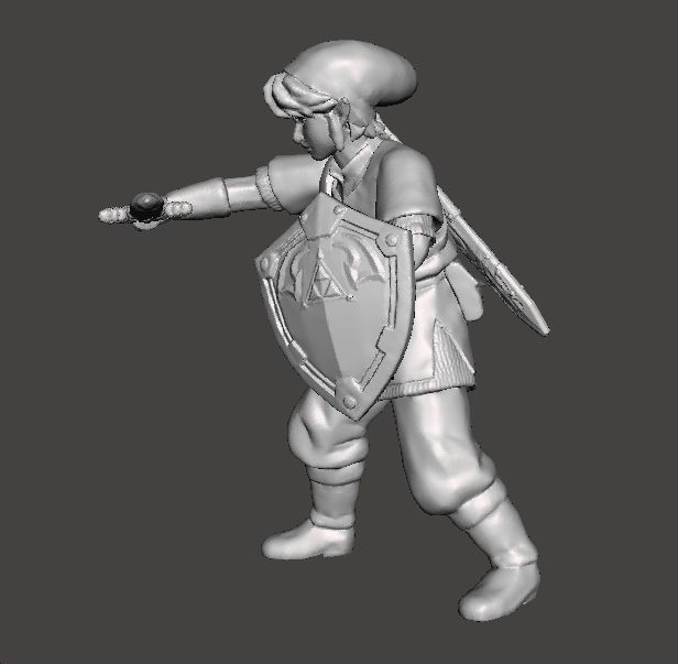 LINK SKYWARD SWORD MINIATURE MODEL FANTASY GAMES RPG DND 3D print model_4