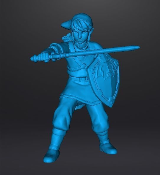 LINK SKYWARD SWORD MINIATURE MODEL FANTASY GAMES RPG DND 3D print model_9
