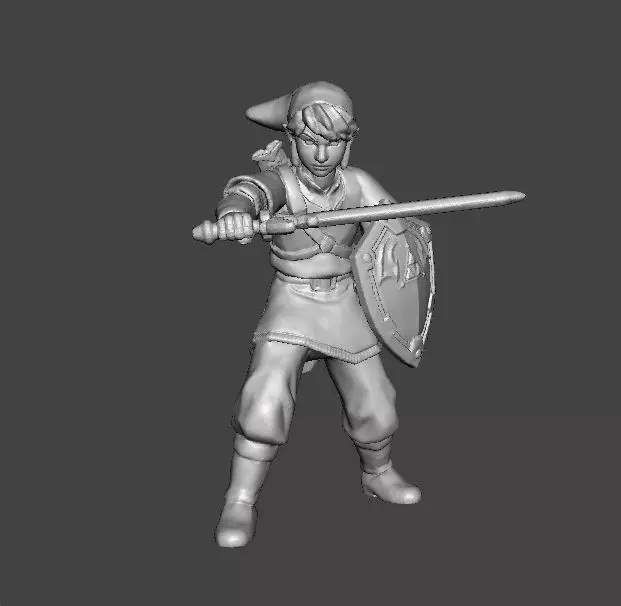 LINK SKYWARD SWORD MINIATURE MODEL FANTASY GAMES RPG DND 3D print model_0