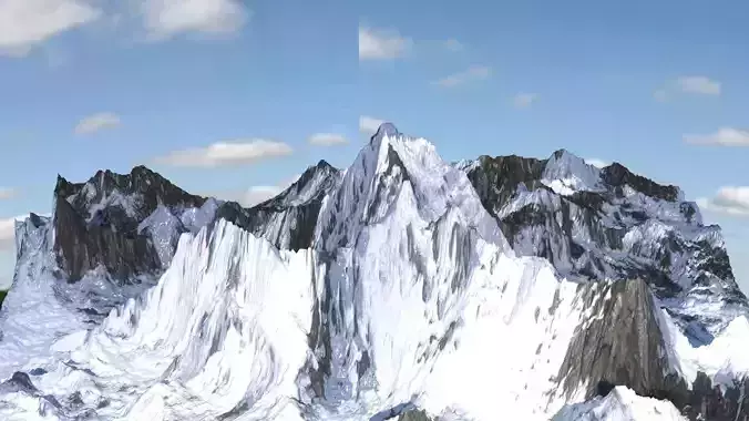 Mount Everest 3D model