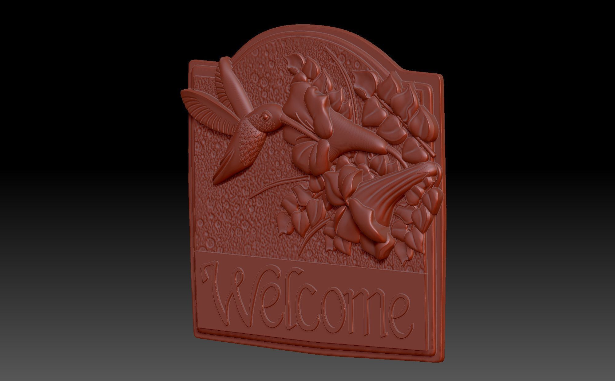 Welcome  3D print model_4