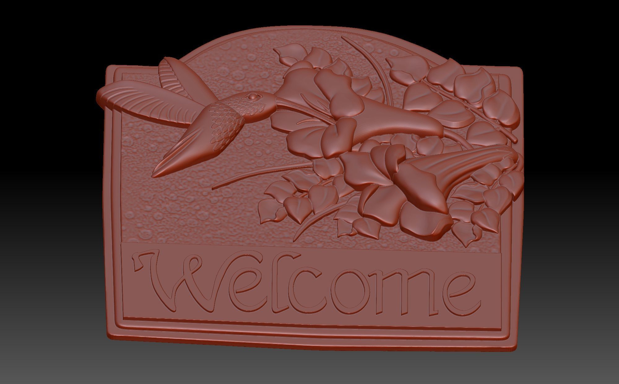 Welcome  3D print model_3