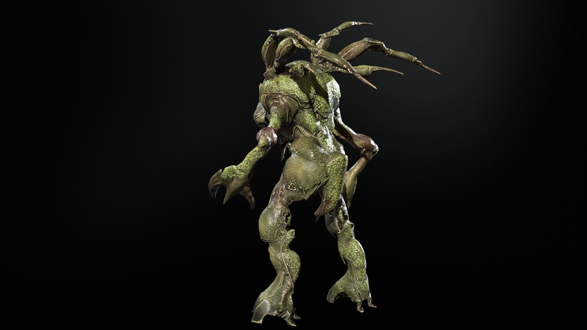 Chopper Low-poly 3D model_15