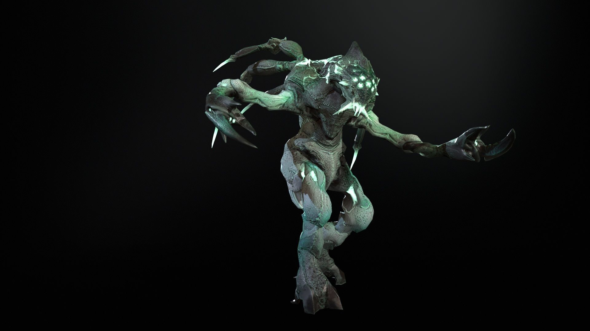 Chopper Low-poly 3D model_20