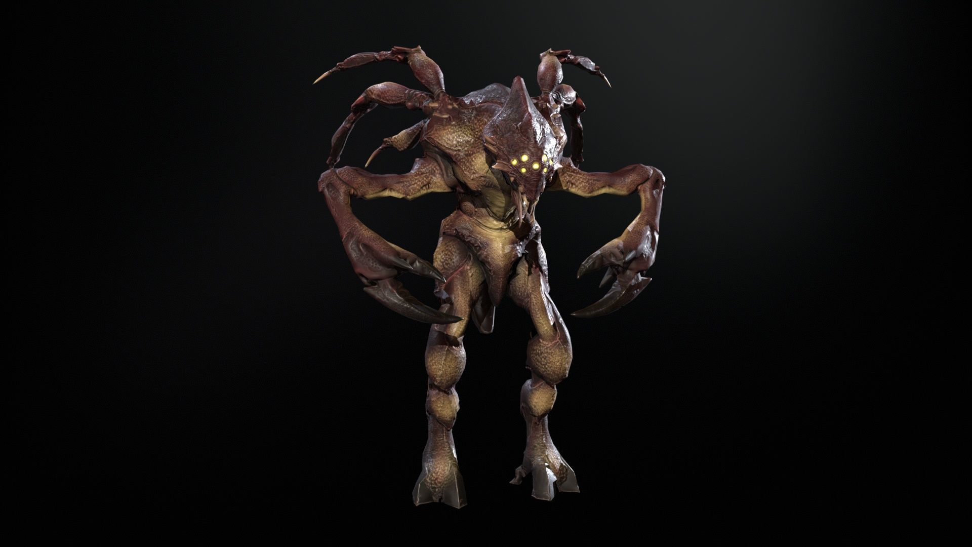 Chopper Low-poly 3D model_21