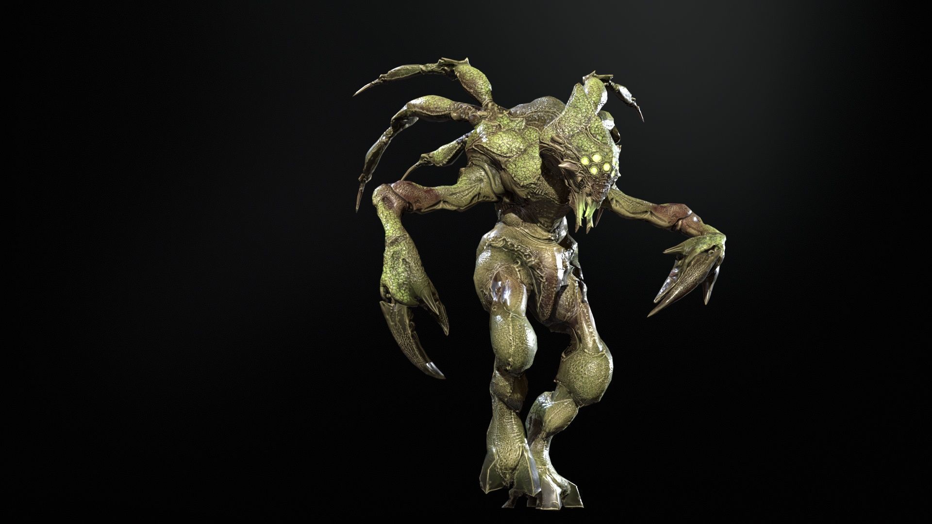 Chopper Low-poly 3D model_14