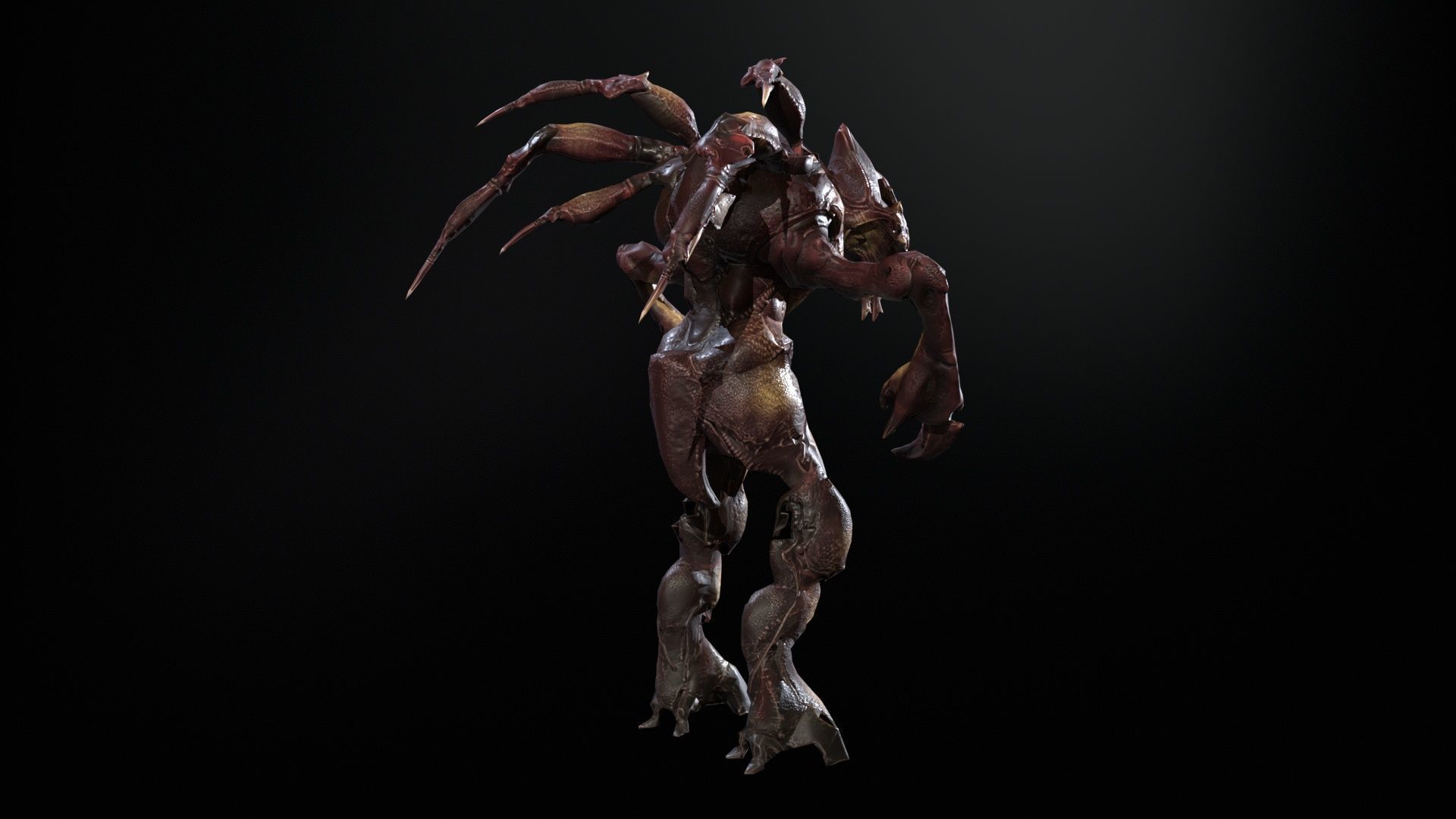 Chopper Low-poly 3D model_22