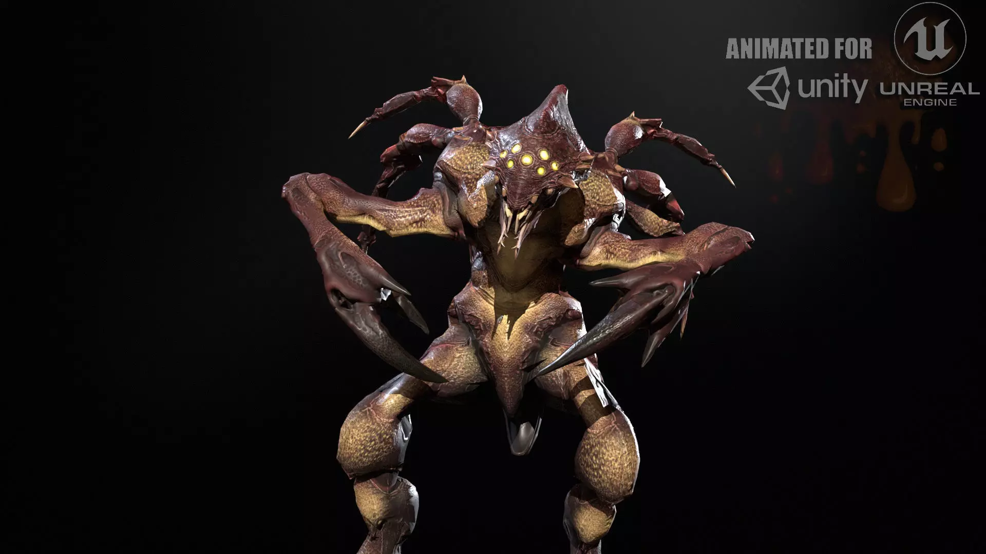 Chopper Low-poly 3D model_0