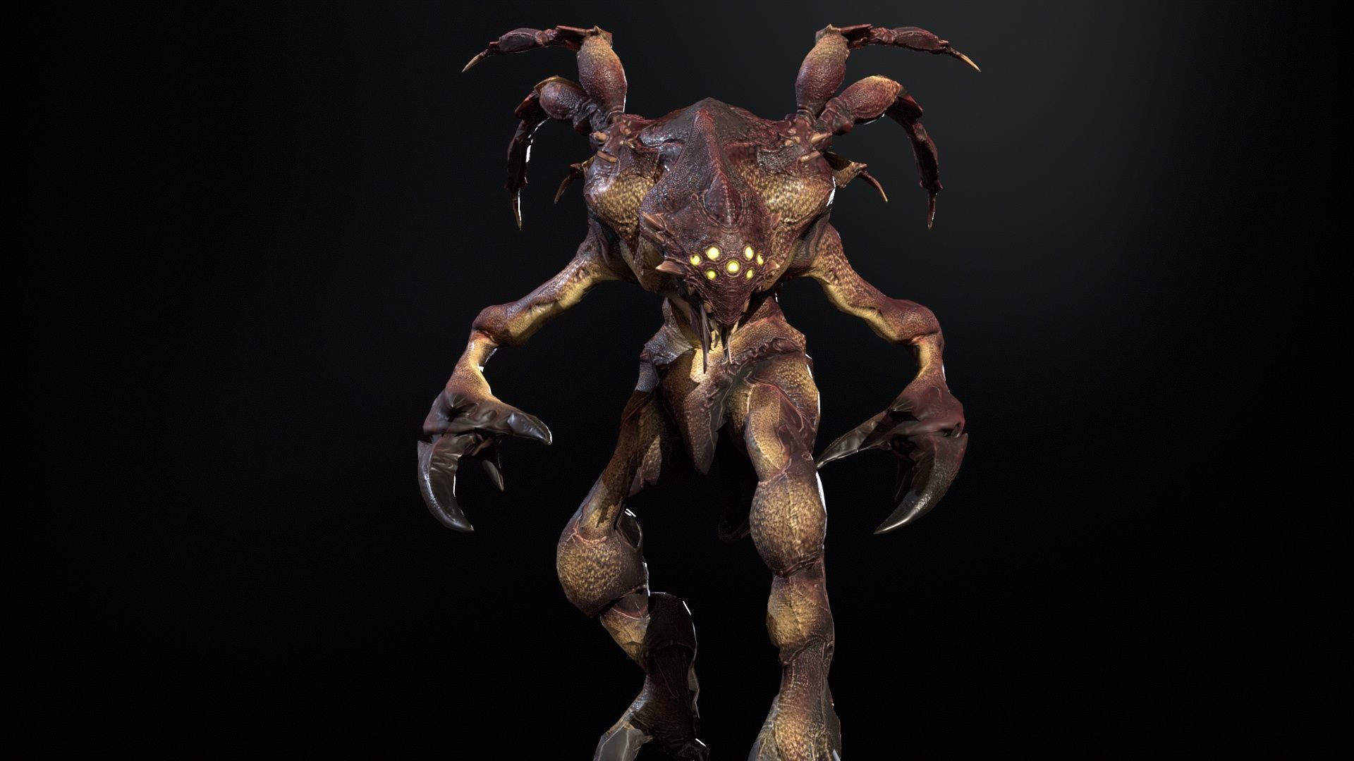 Chopper Low-poly 3D model_12