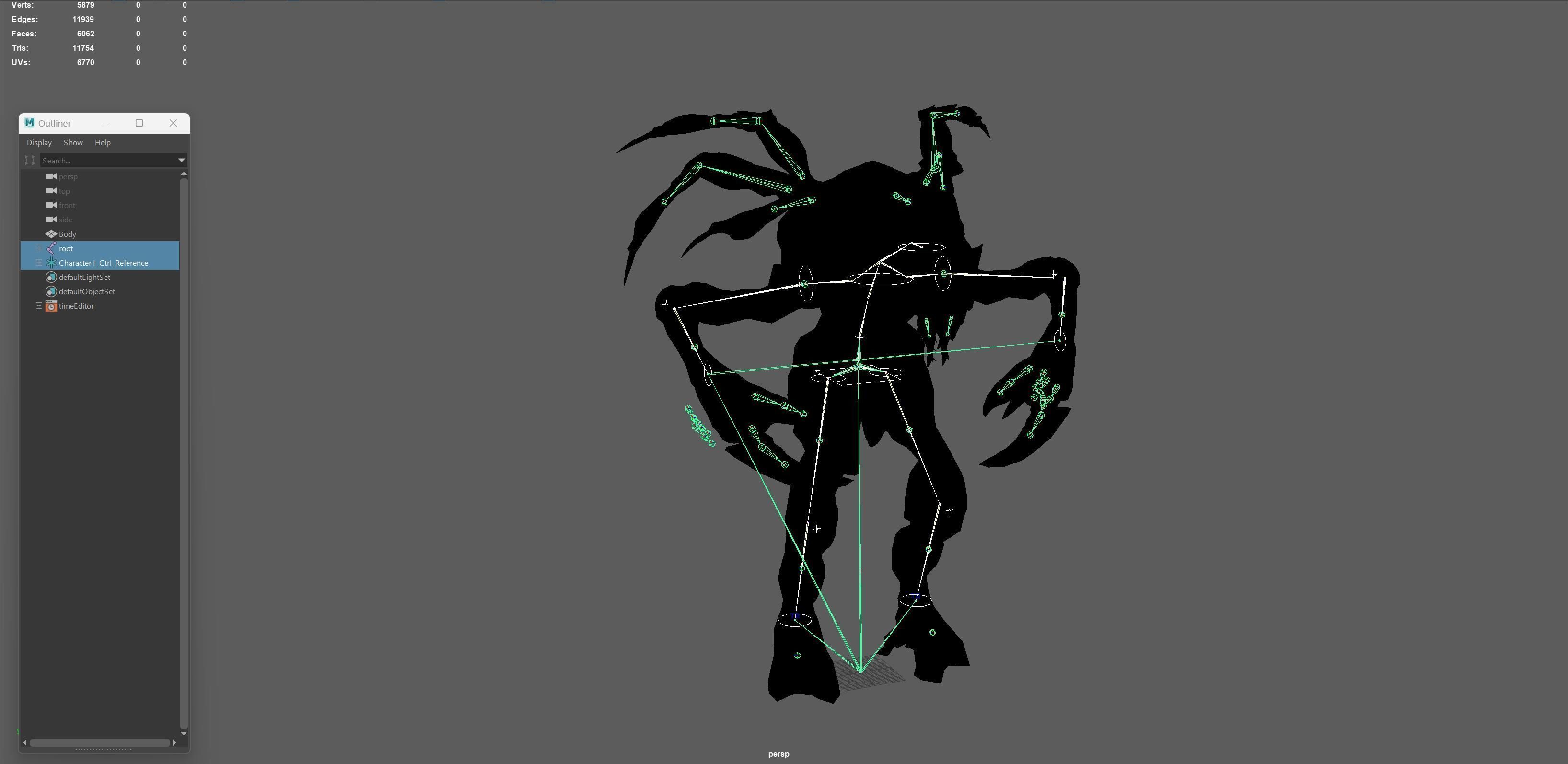 Chopper Low-poly 3D model_29