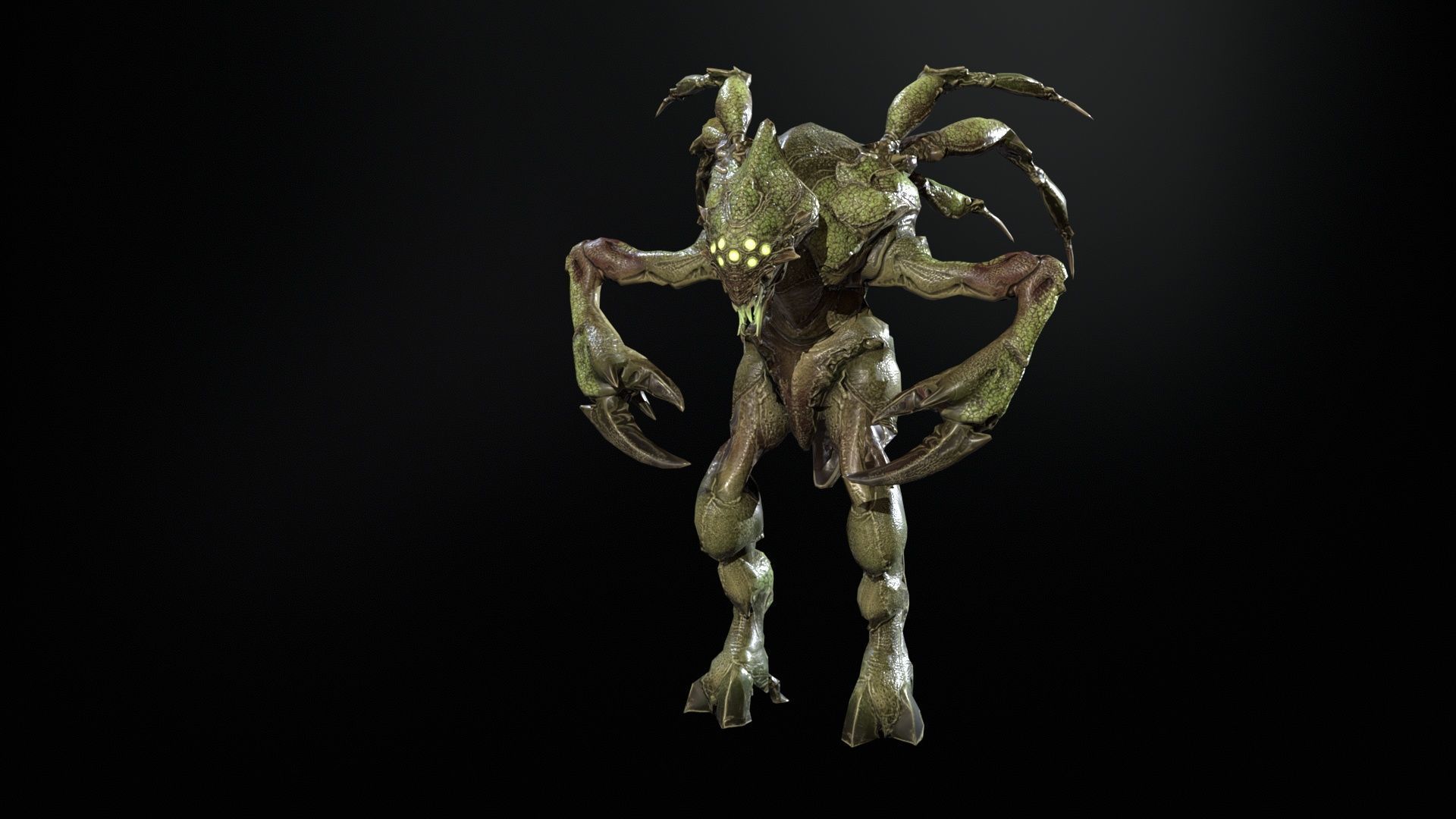 Chopper Low-poly 3D model_23