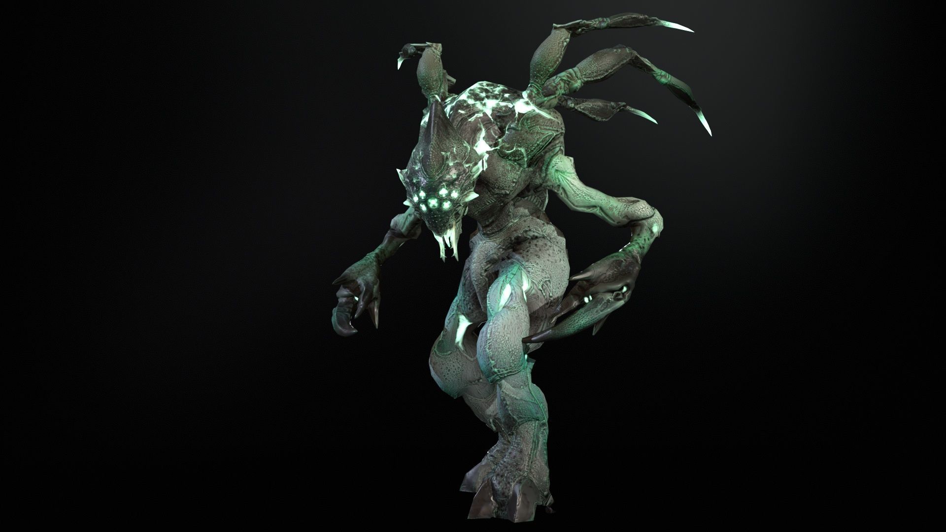 Chopper Low-poly 3D model_17