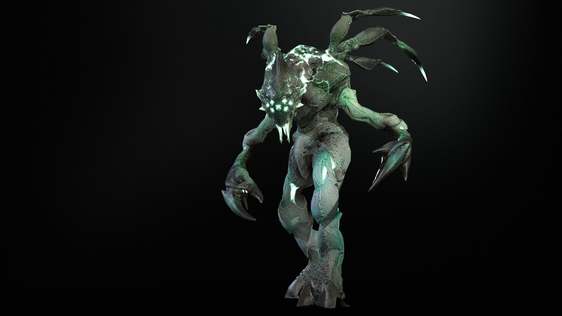 Chopper Low-poly 3D model_18