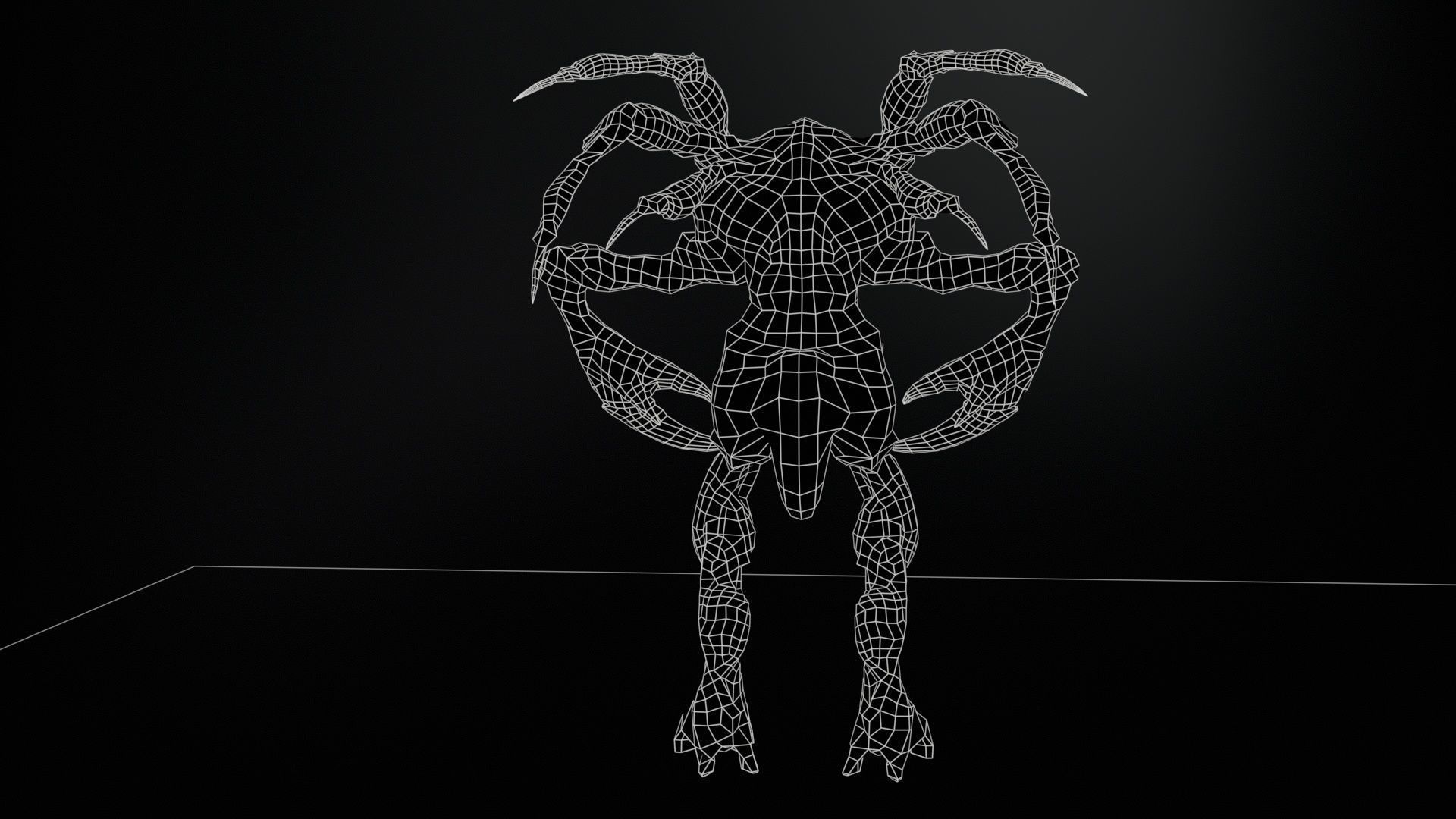 Chopper Low-poly 3D model_27