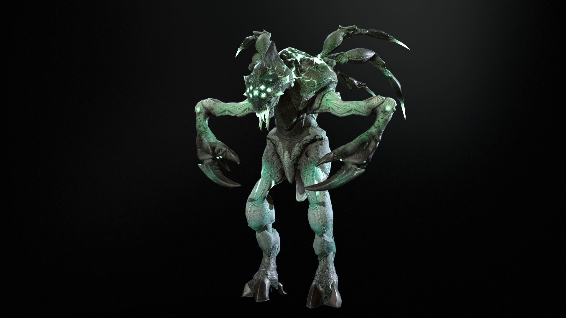 Chopper Low-poly 3D model_25