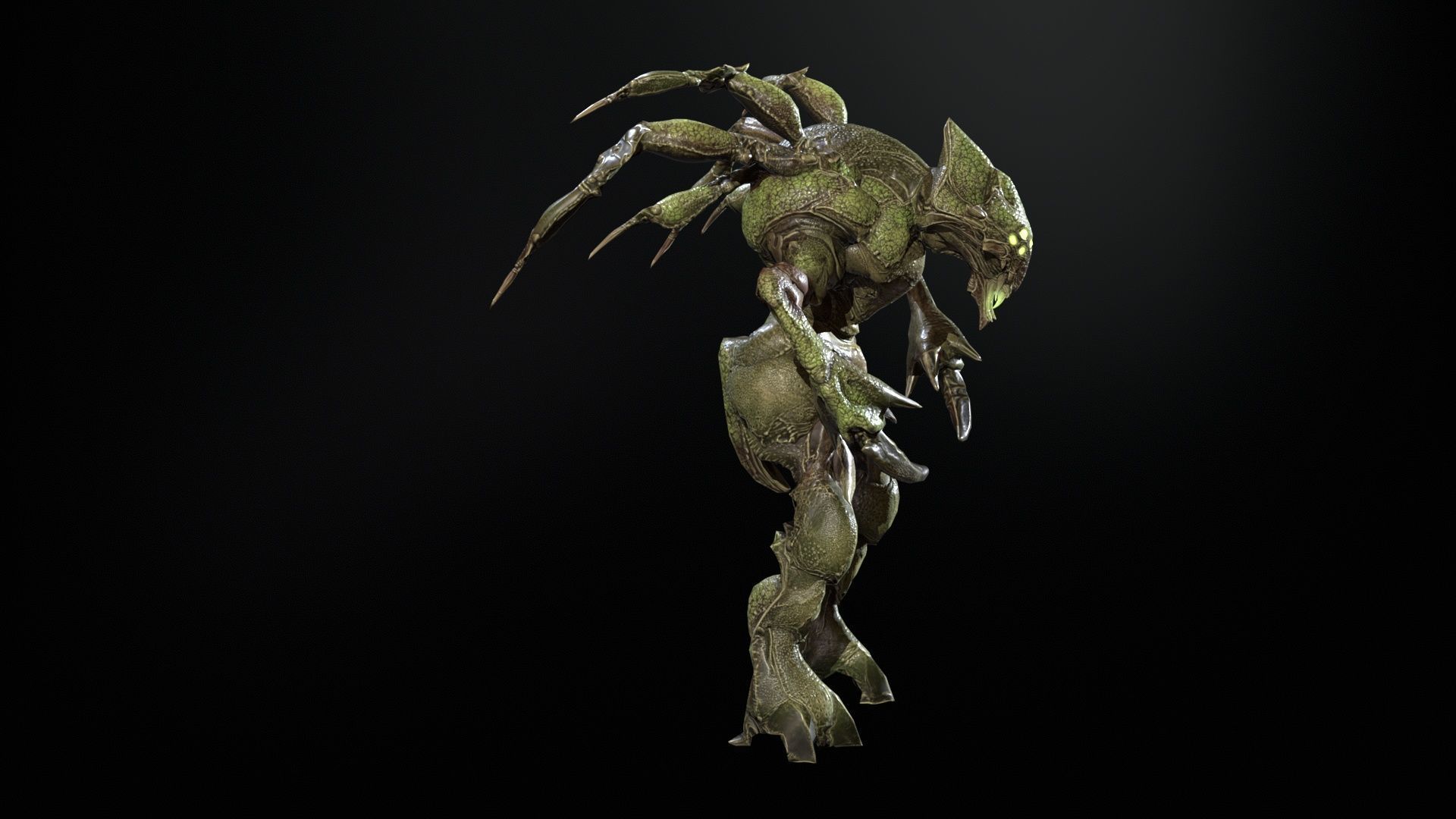 Chopper Low-poly 3D model_24