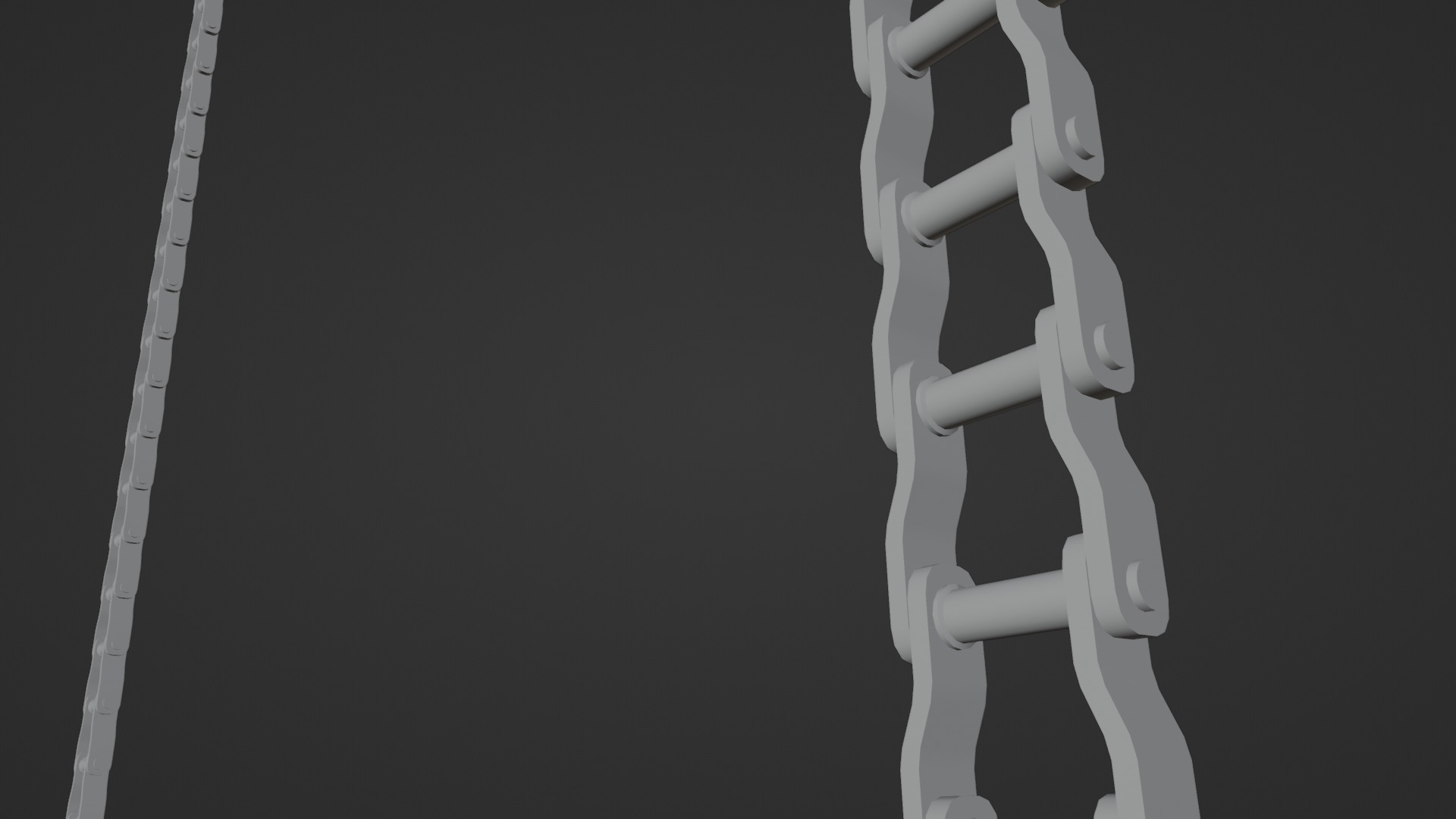 Chain Links - a set of seven different chains links Low-poly 3D model_40