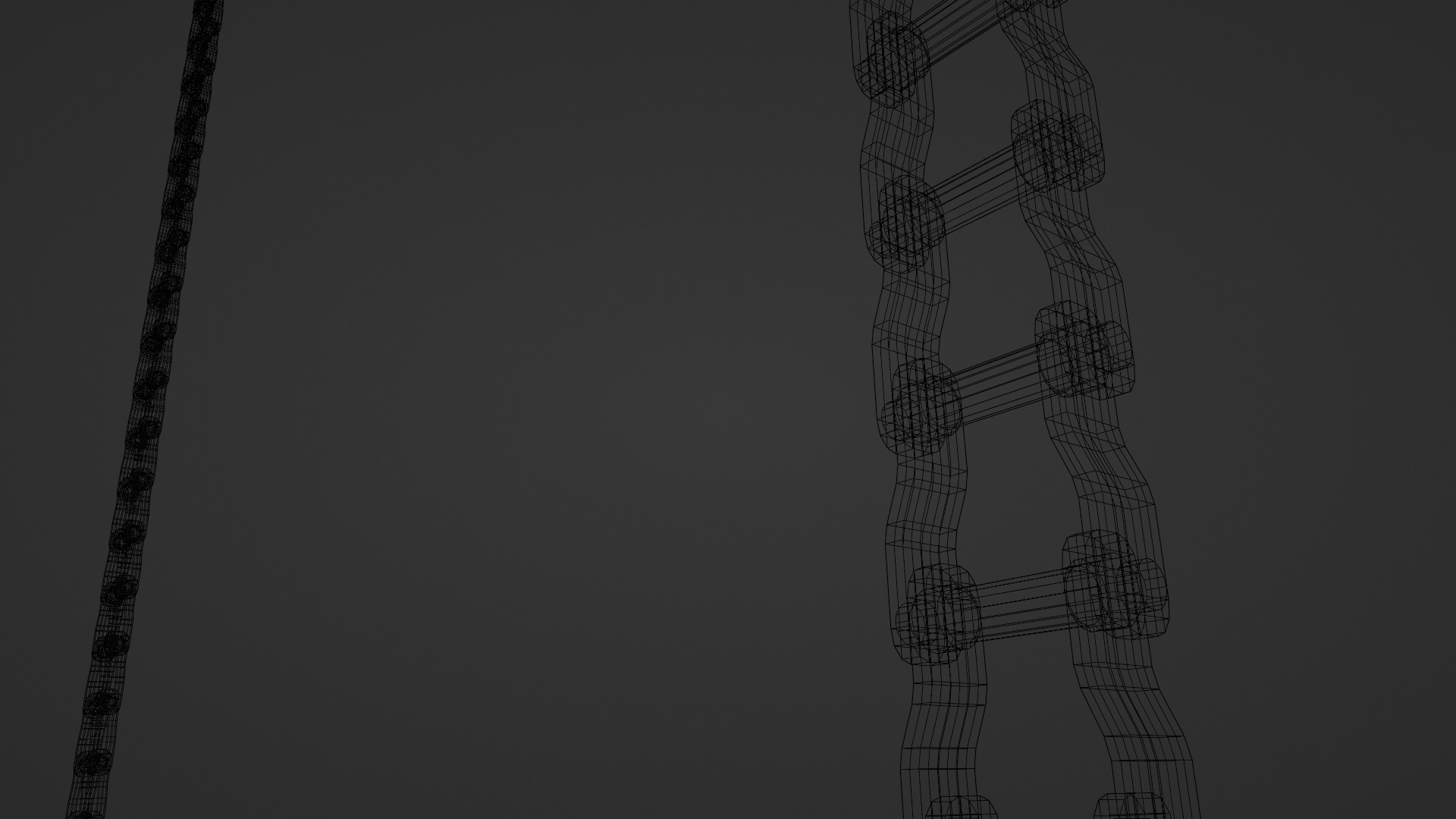 Chain Links - a set of seven different chains links Low-poly 3D model_55