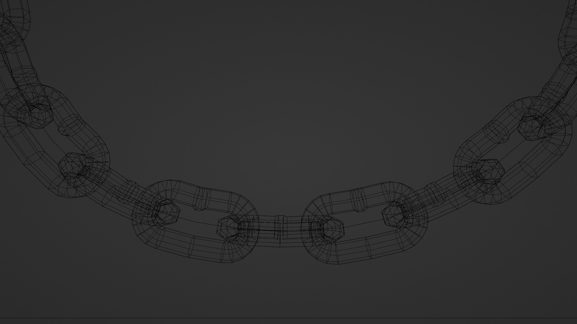 Chain Links - a set of seven different chains links Low-poly 3D model_49