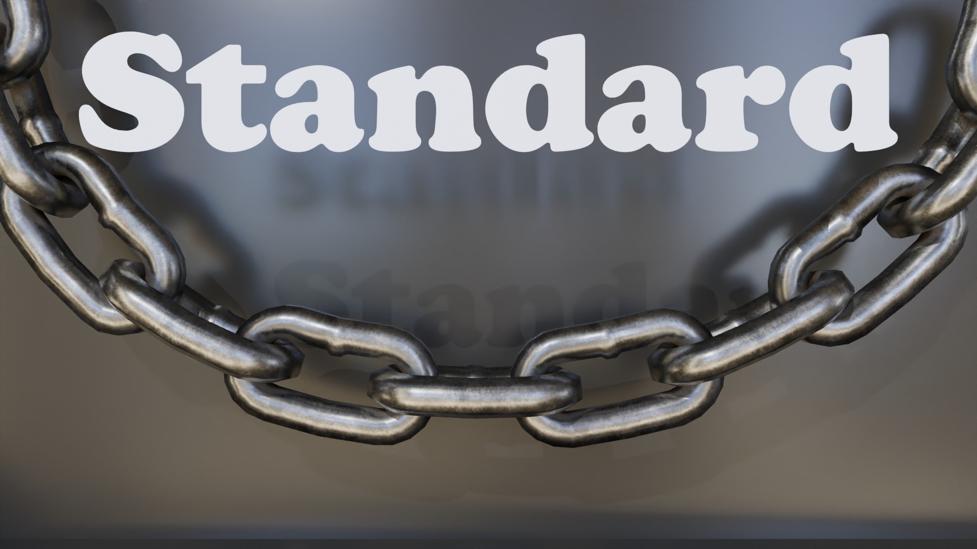 Chain Links - a set of seven different chains links Low-poly 3D model_3