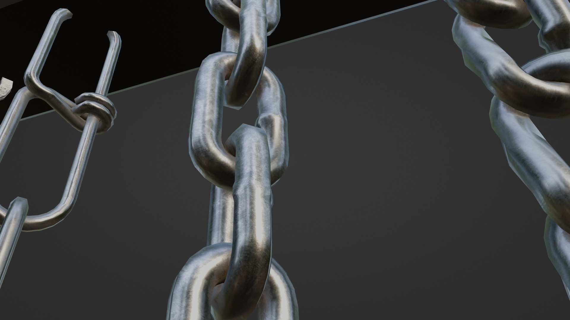 Chain Links - a set of seven different chains links Low-poly 3D model_26