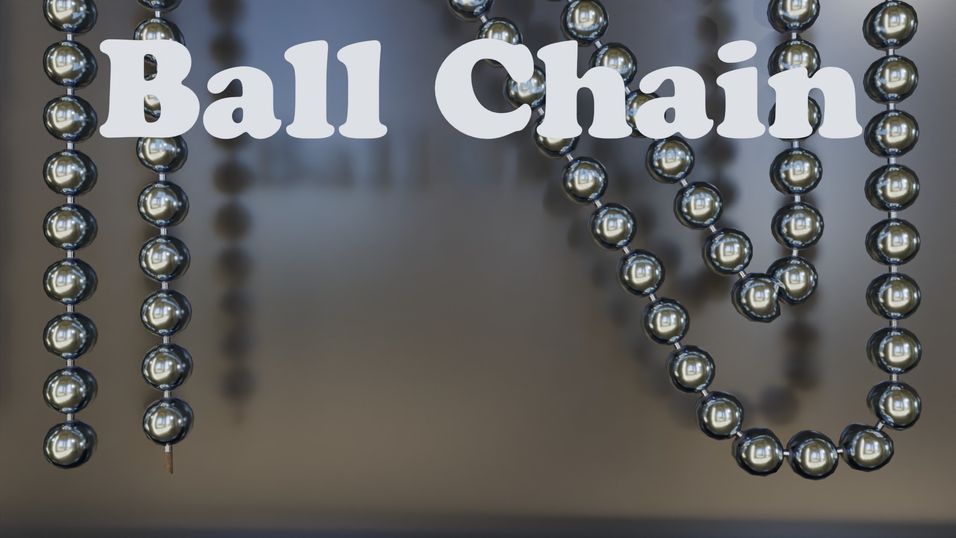 Chain Links - a set of seven different chains links Low-poly 3D model_7