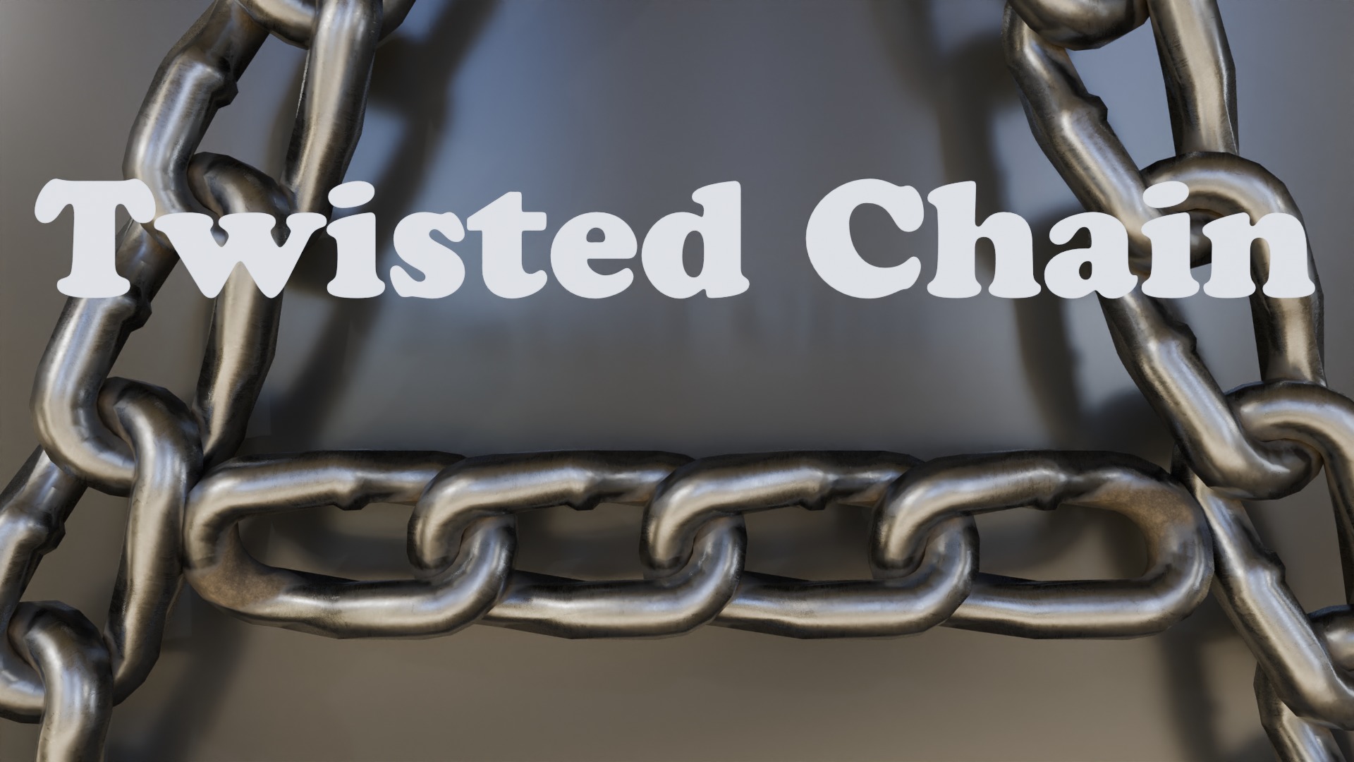 Chain Links - a set of seven different chains links Low-poly 3D model_5