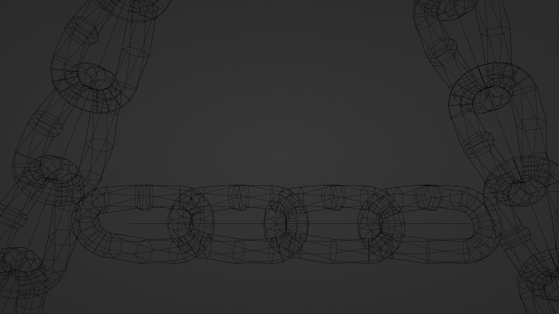 Chain Links - a set of seven different chains links Low-poly 3D model_51