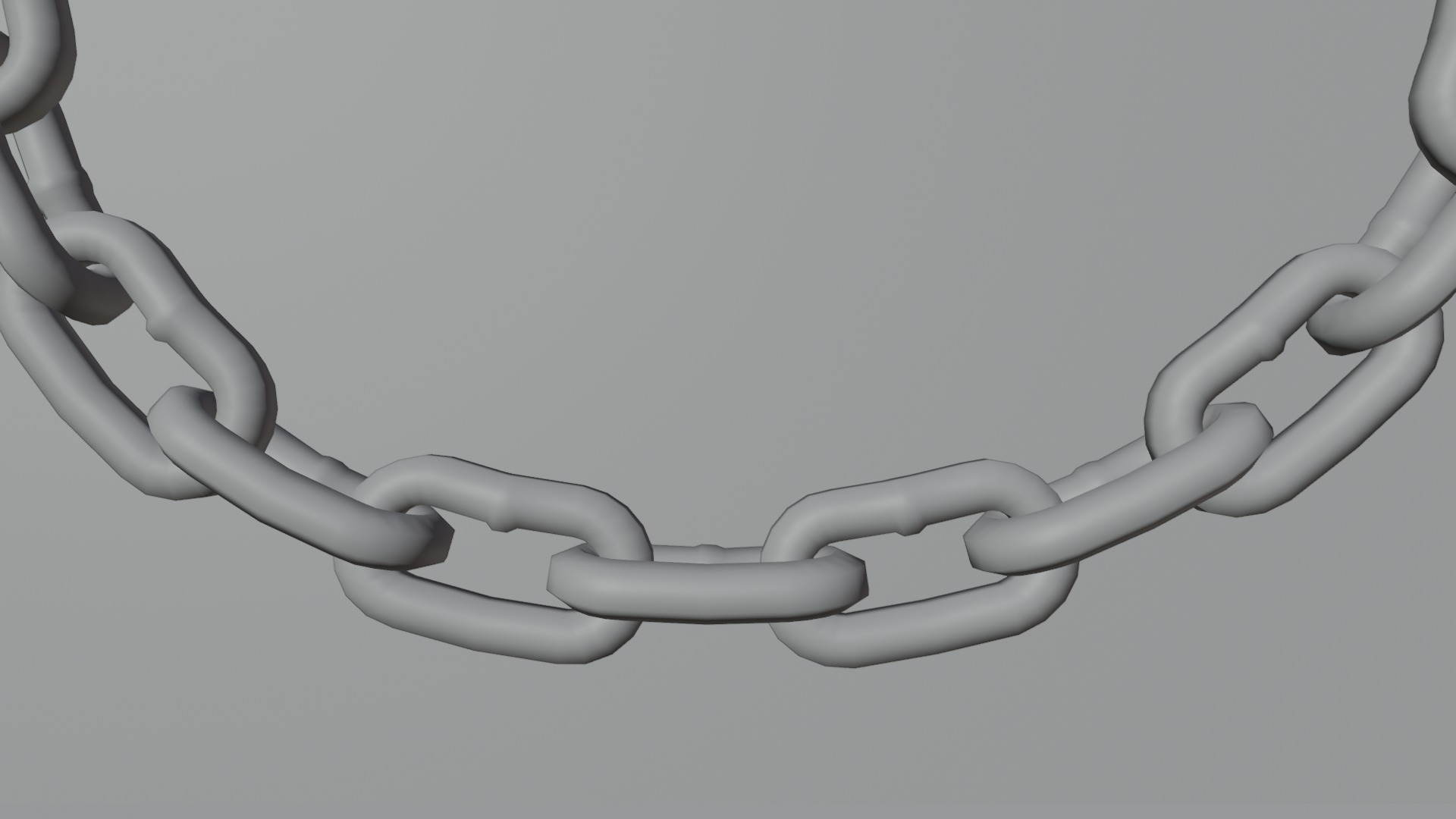 Chain Links - a set of seven different chains links Low-poly 3D model_34