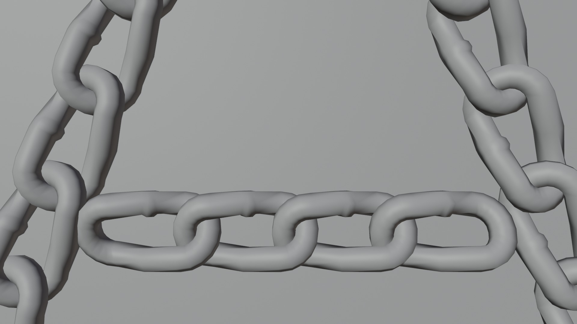 Chain Links - a set of seven different chains links Low-poly 3D model_36