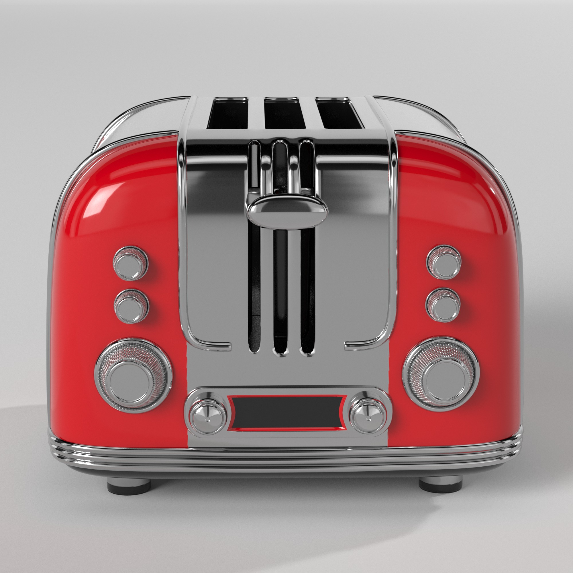 Toaster Low-poly 3D model_2