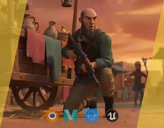 Wildlands Survivalis terrorist 3D model Mercenary