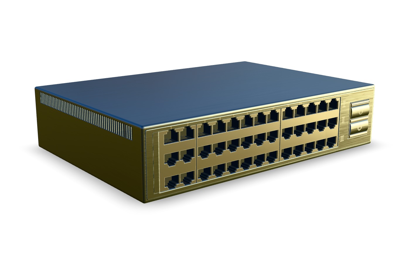 Network Switch Low-poly 3D model_5
